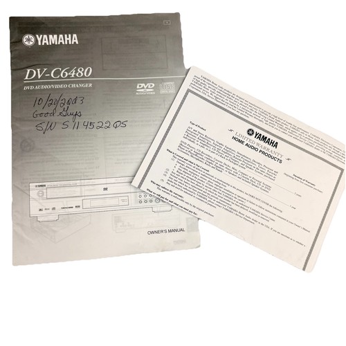 Yamaha dvd cx1 c920 - yamaha, dvd-c920